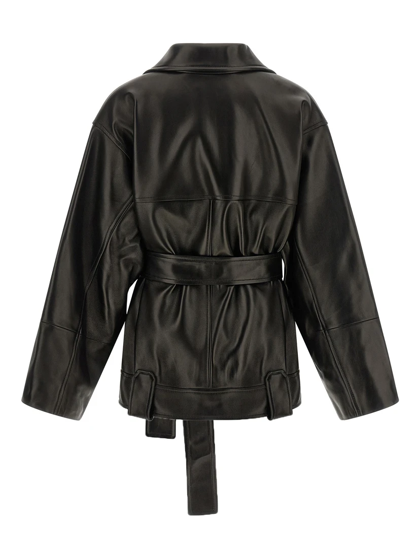 Black Lamb Leather Leather Jacket