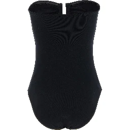Black Polyamide One-Piece Swimsuit