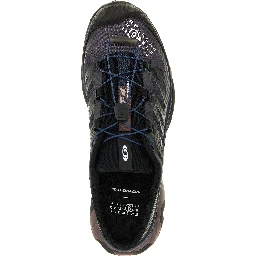 Black Polyester Athletic Sneakers