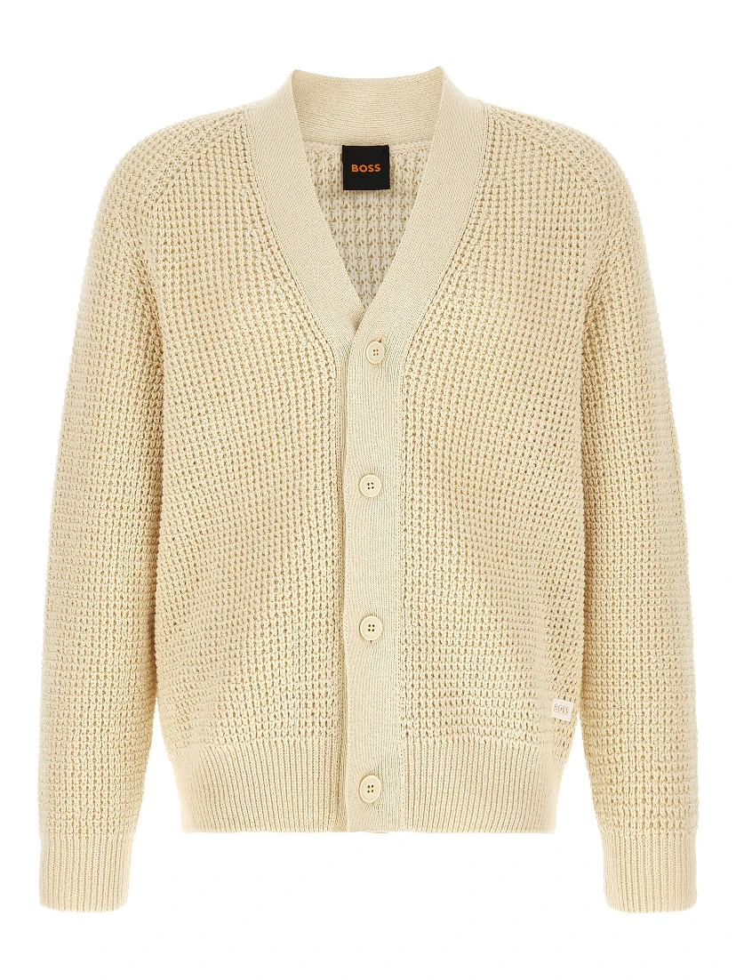 Beige Cotton Cardigan