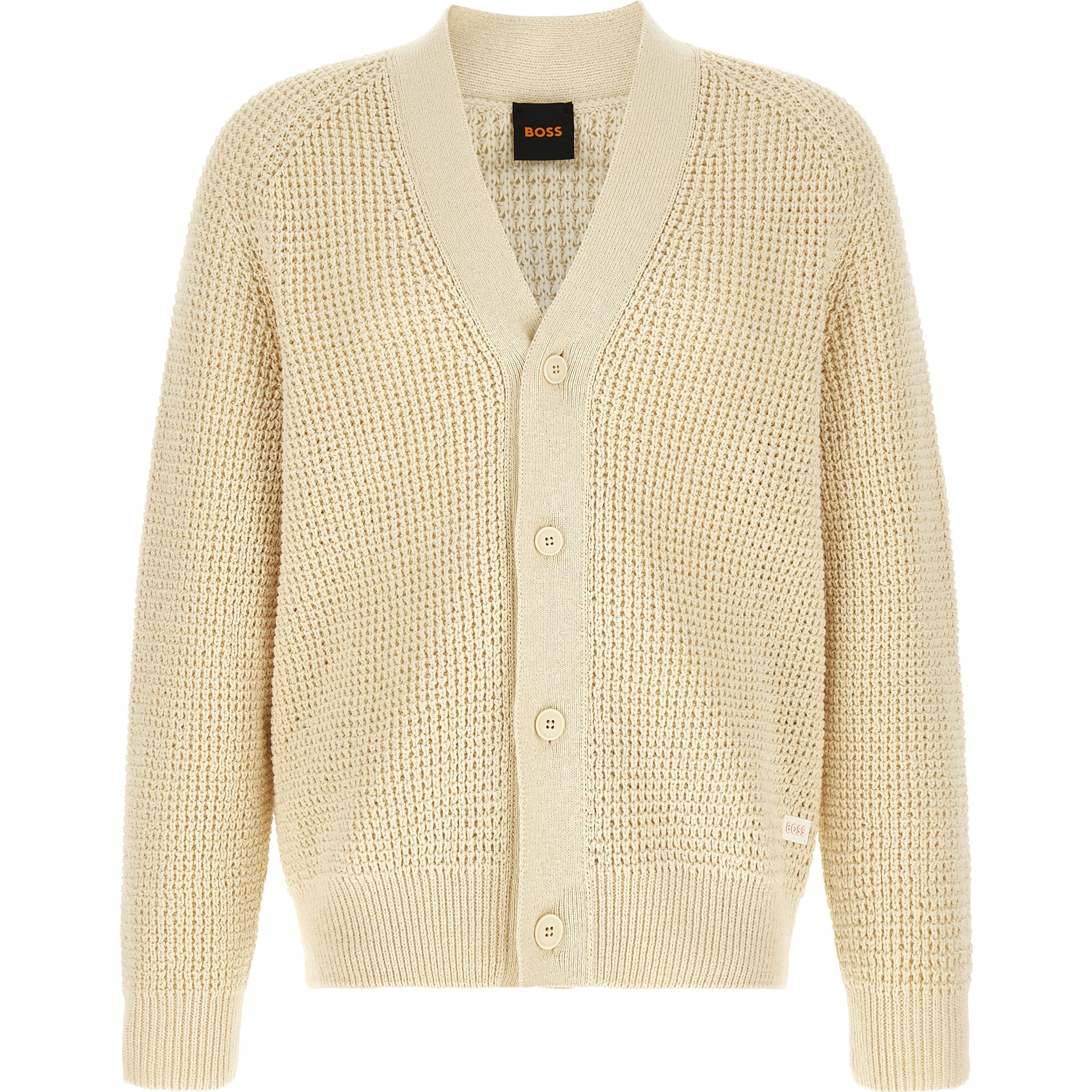 Beige Cotton Cardigan