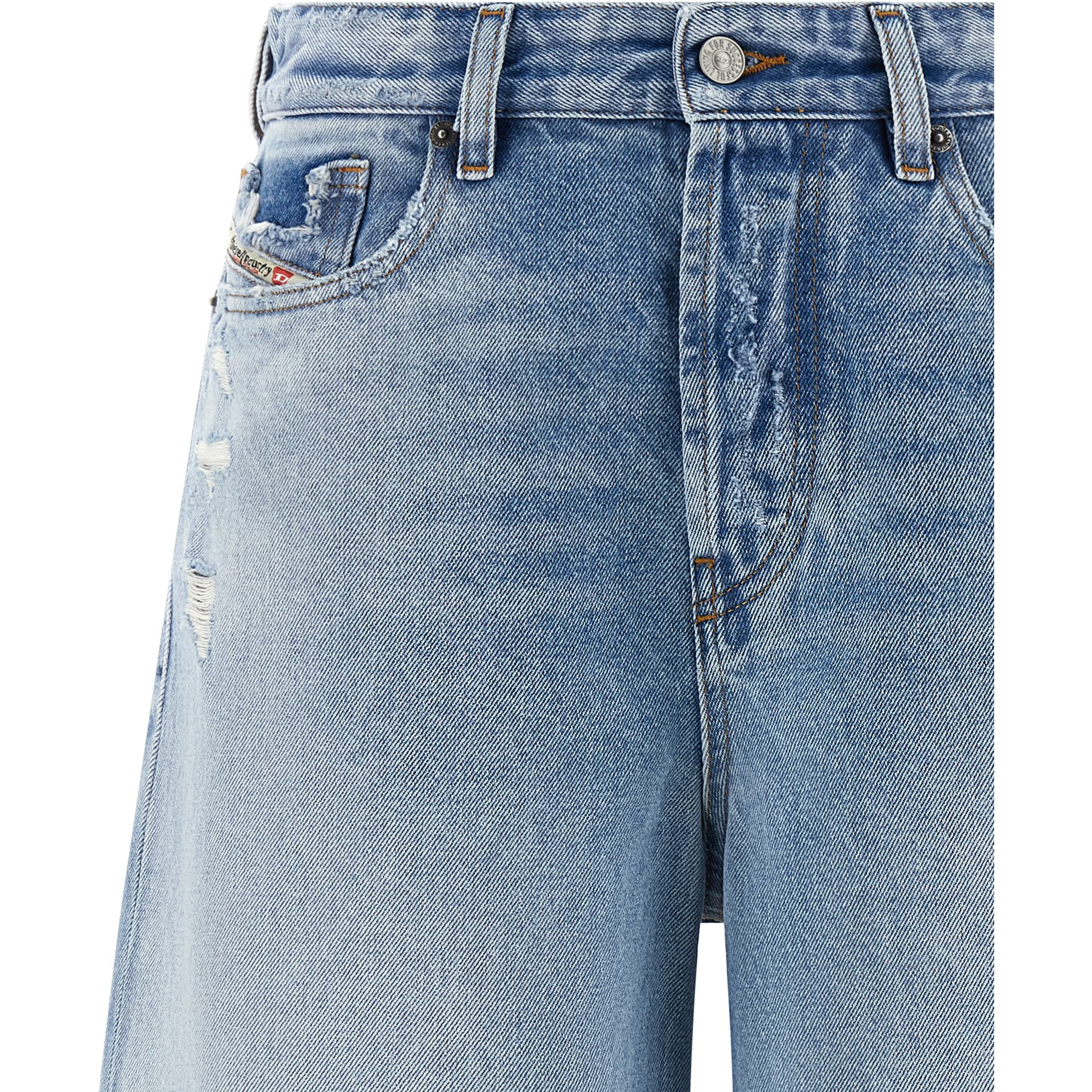 Blue Cotton Bermuda Shorts