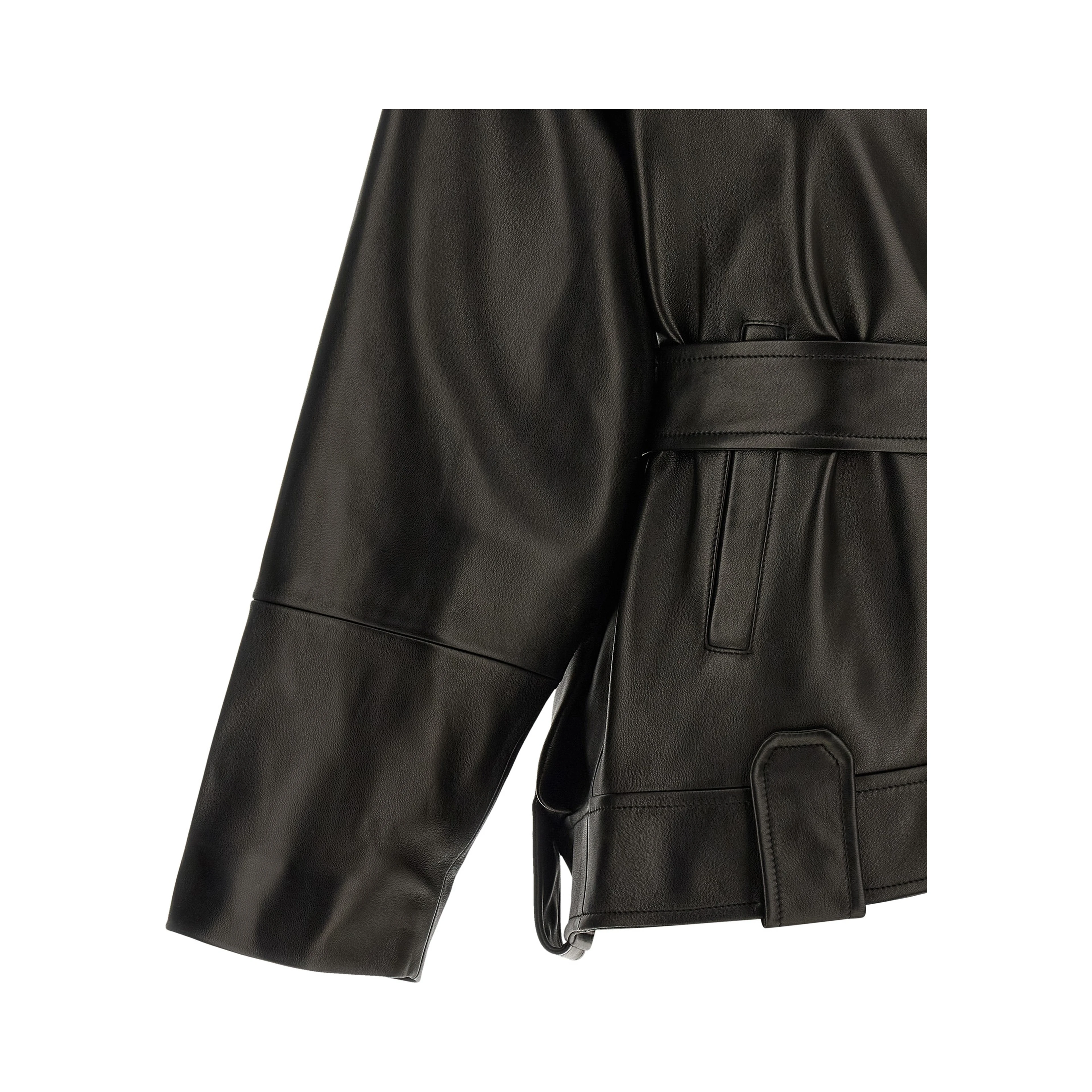 Black Lamb Leather Leather Jacket