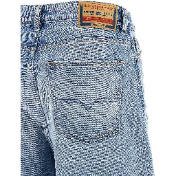 Blue Cotton Bermuda Shorts