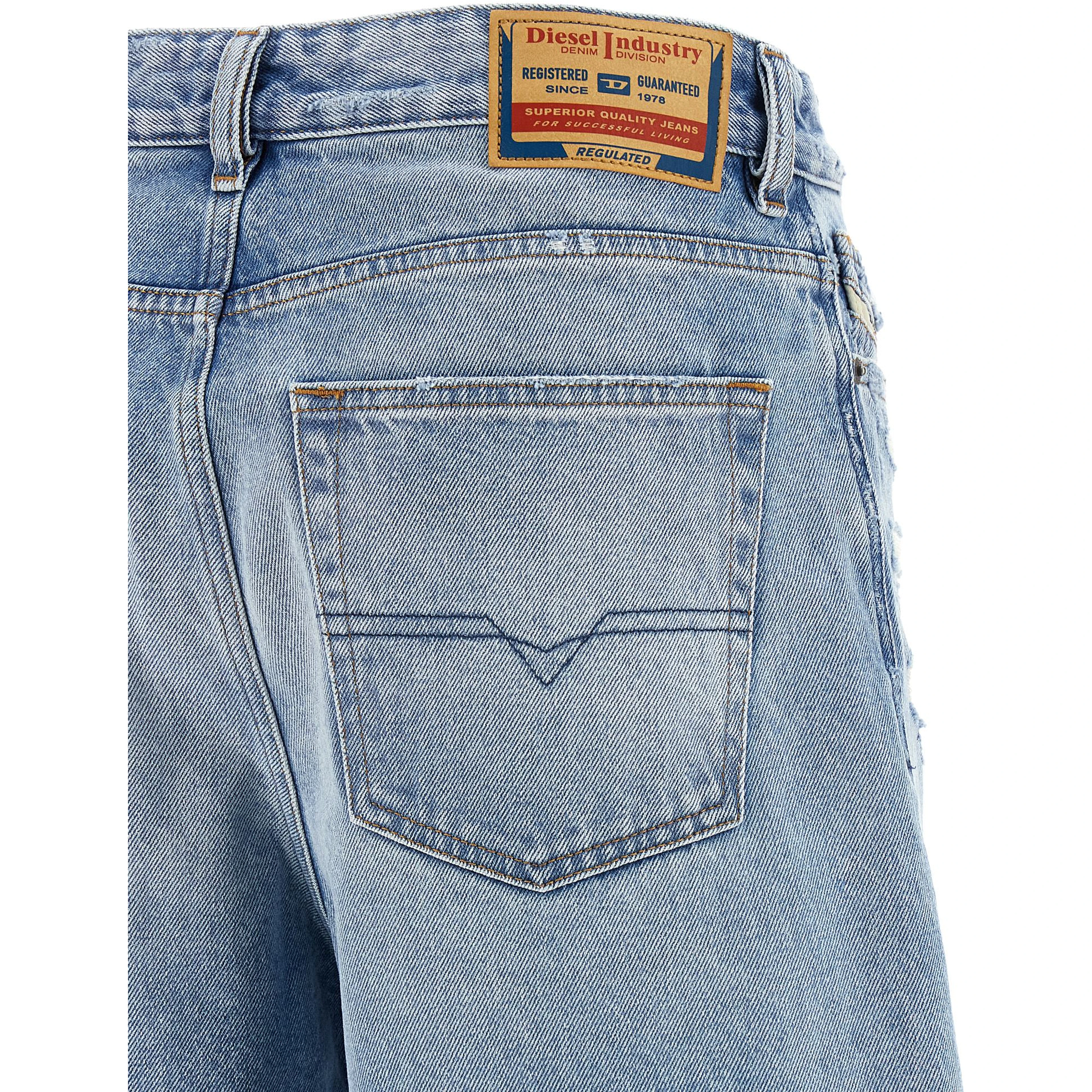 Blue Cotton Bermuda Shorts