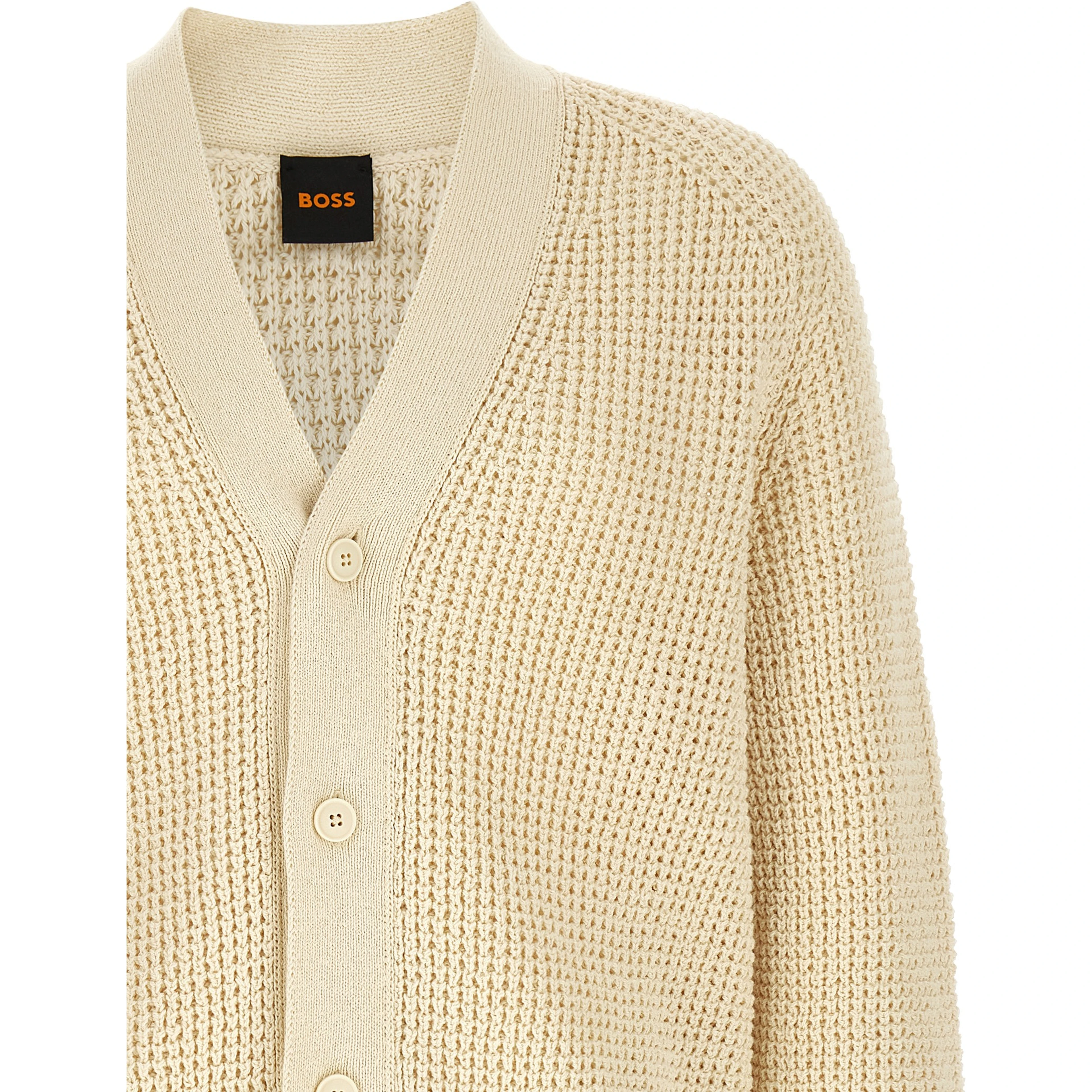 Beige Cotton Cardigan