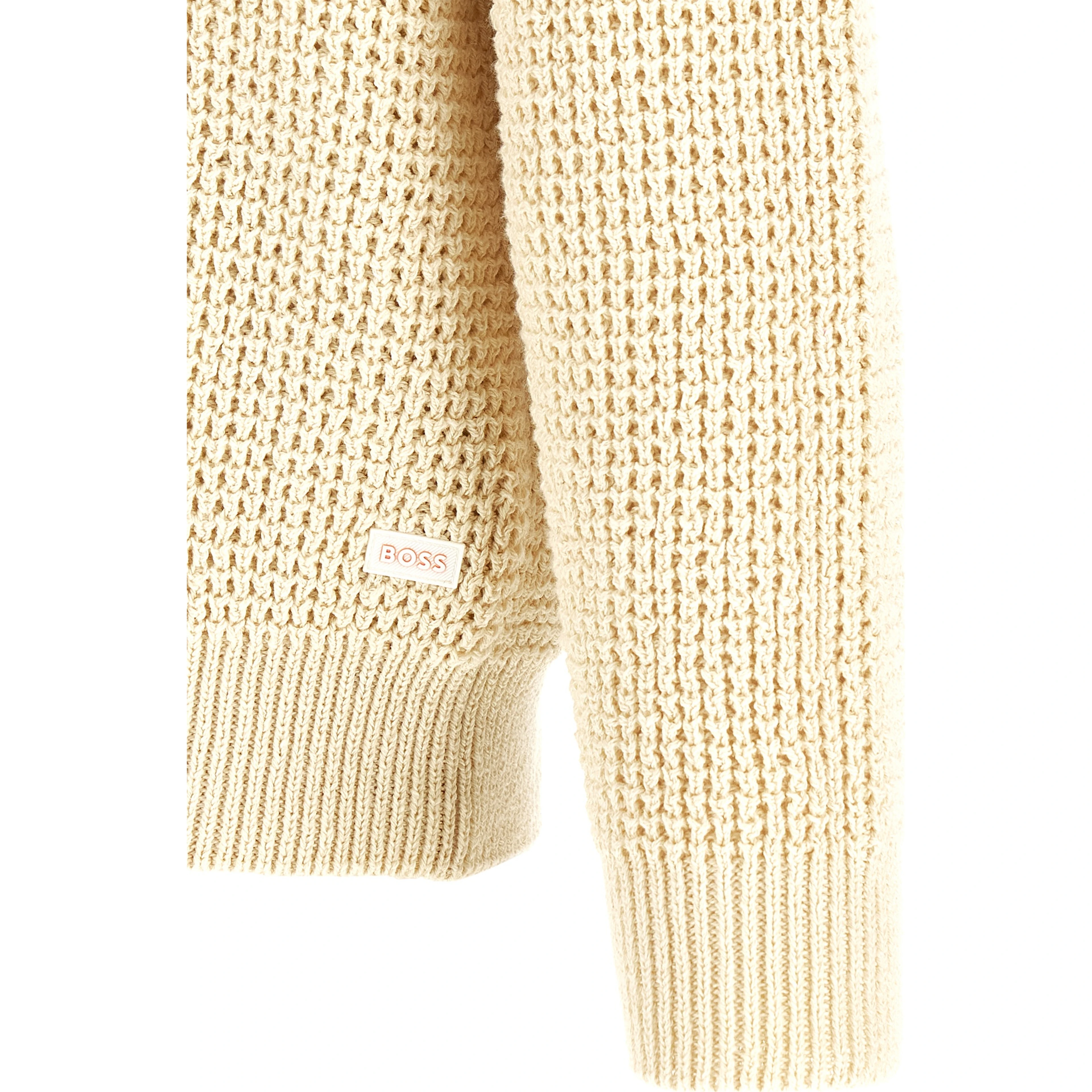 Beige Cotton Cardigan