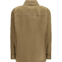Bicolor Cotton Denim Jacket