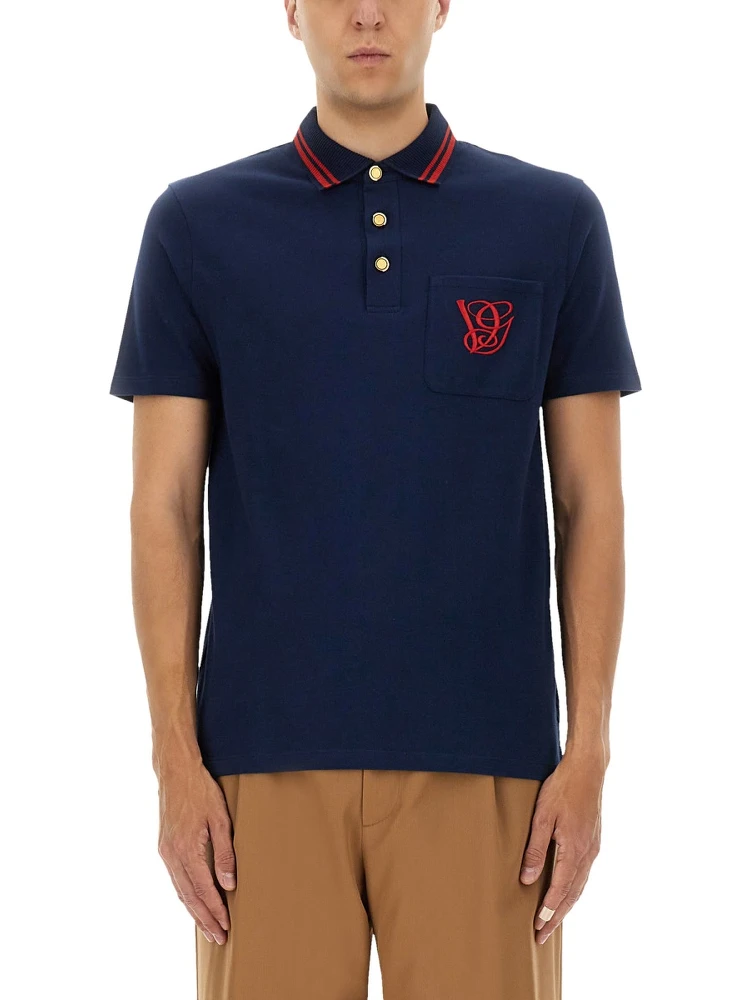 POLO SHIRT WITH VG EMBROIDERY