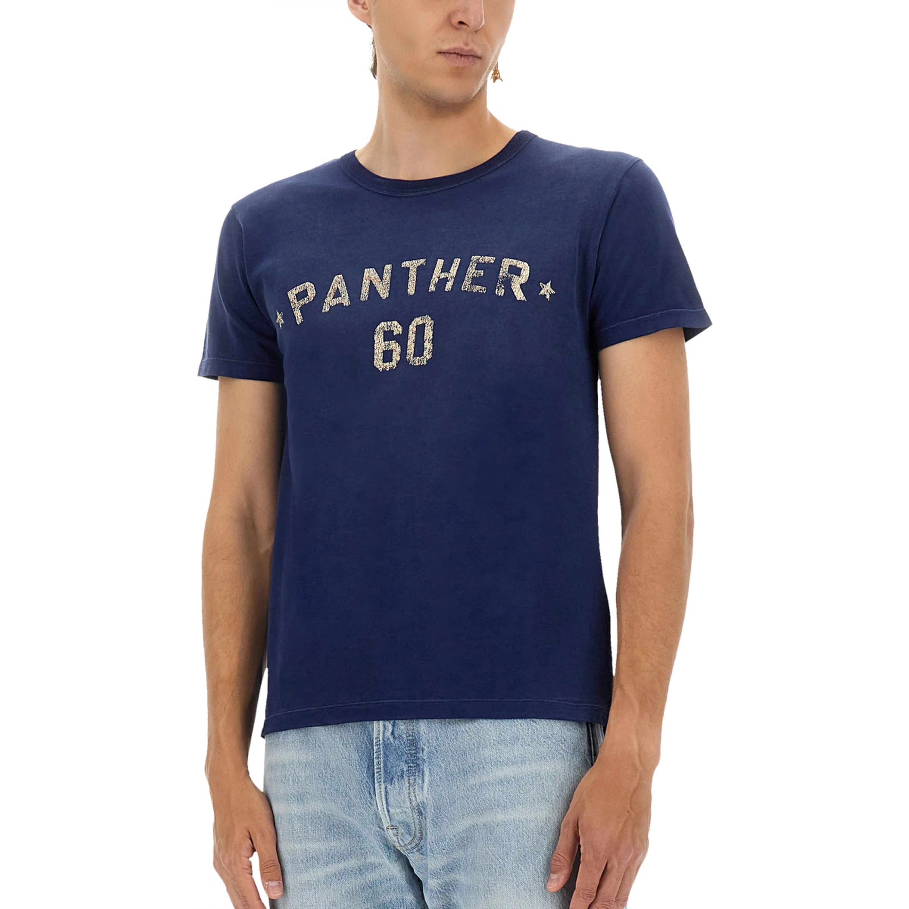 "CHEZ VALENTINO" PRINT AND PATCH T-SHIRT