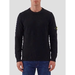 Black crewneck sweater