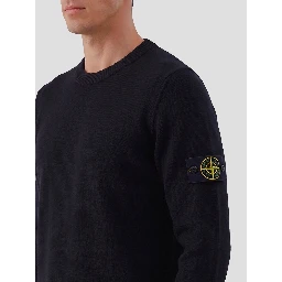 Black crewneck sweater