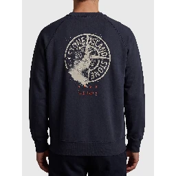 Navy blue Desert print crewneck sweatshirt