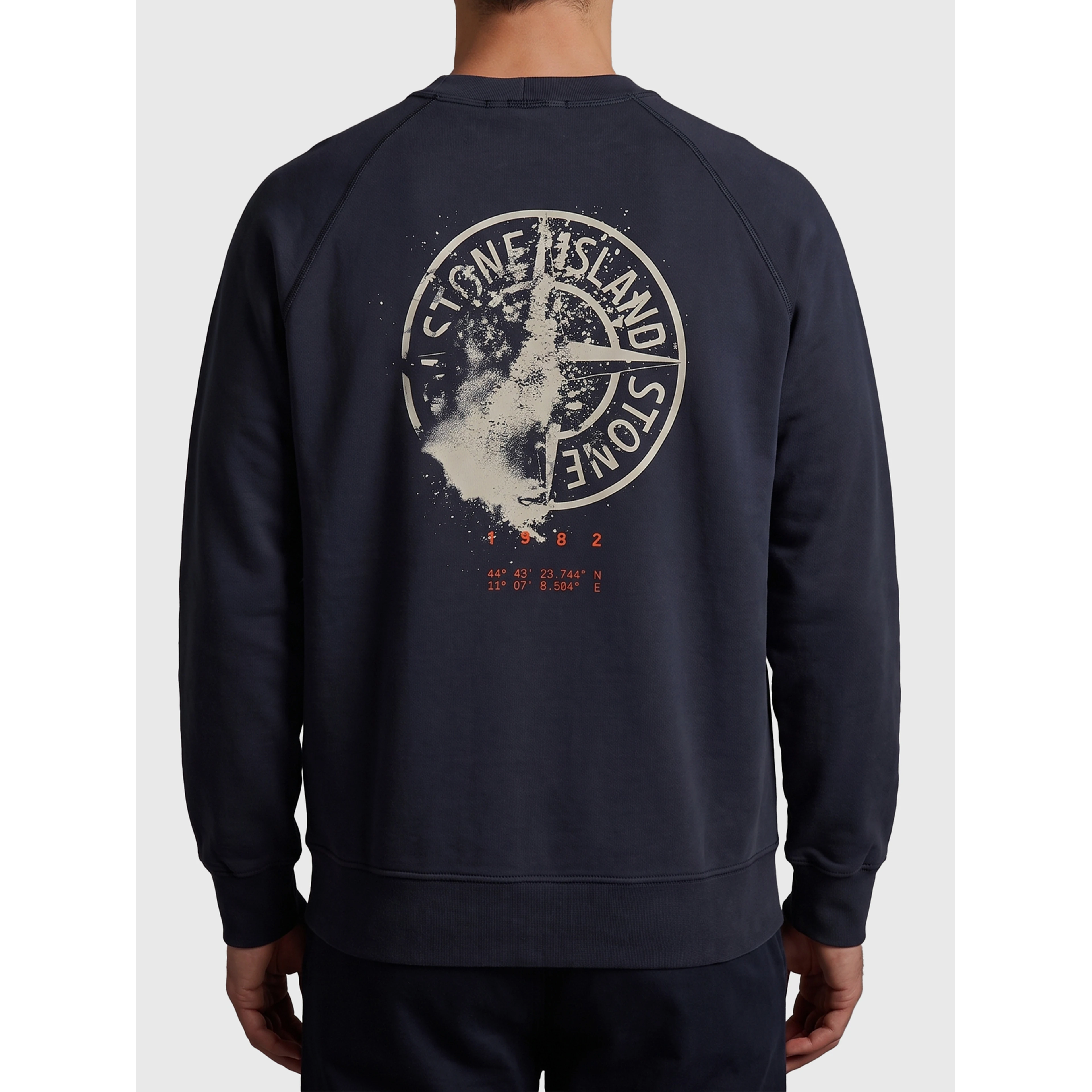 Navy blue Desert print crewneck sweatshirt