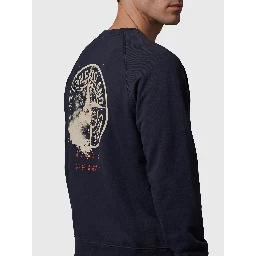 Navy blue Desert print crewneck sweatshirt