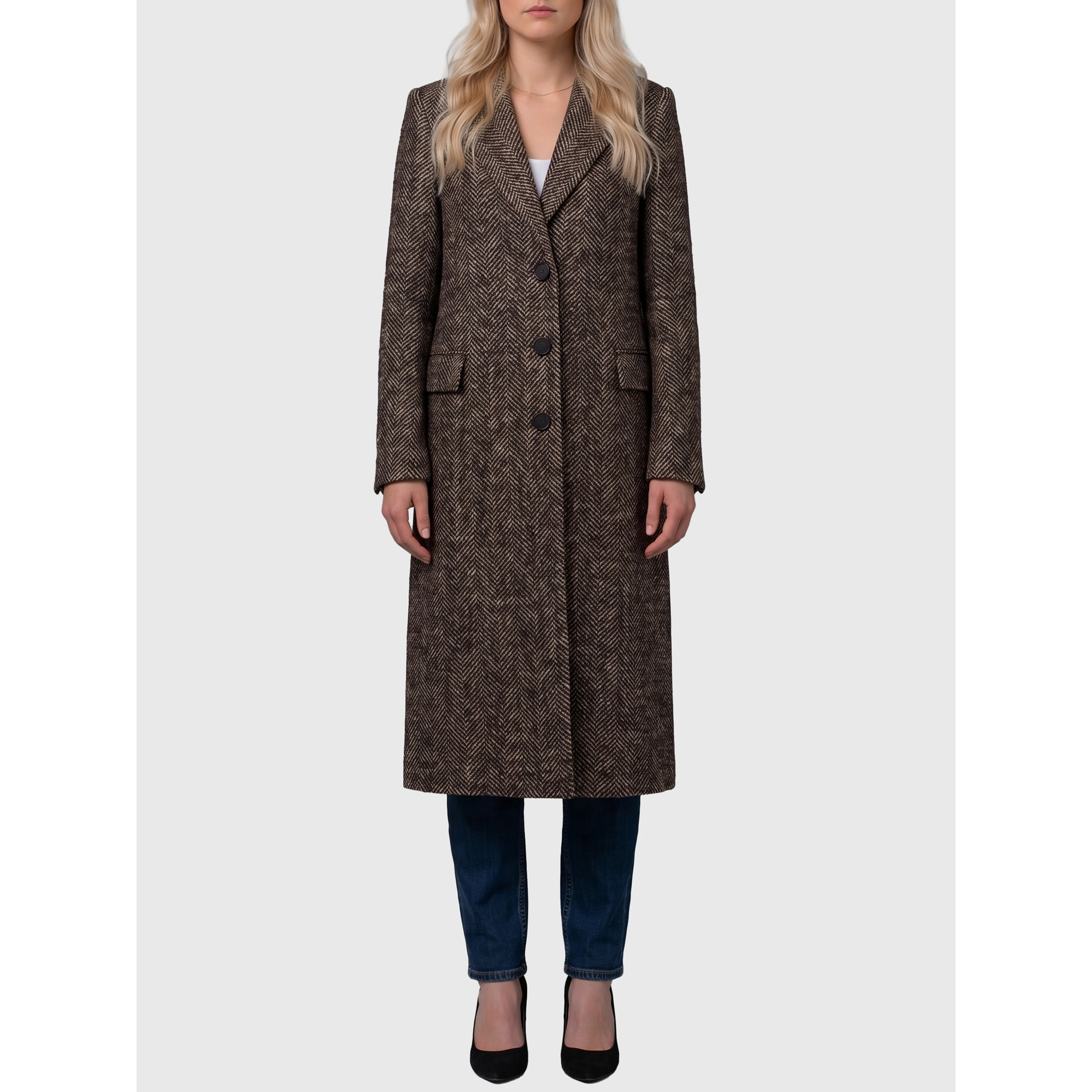 Amanda single-breasted coat