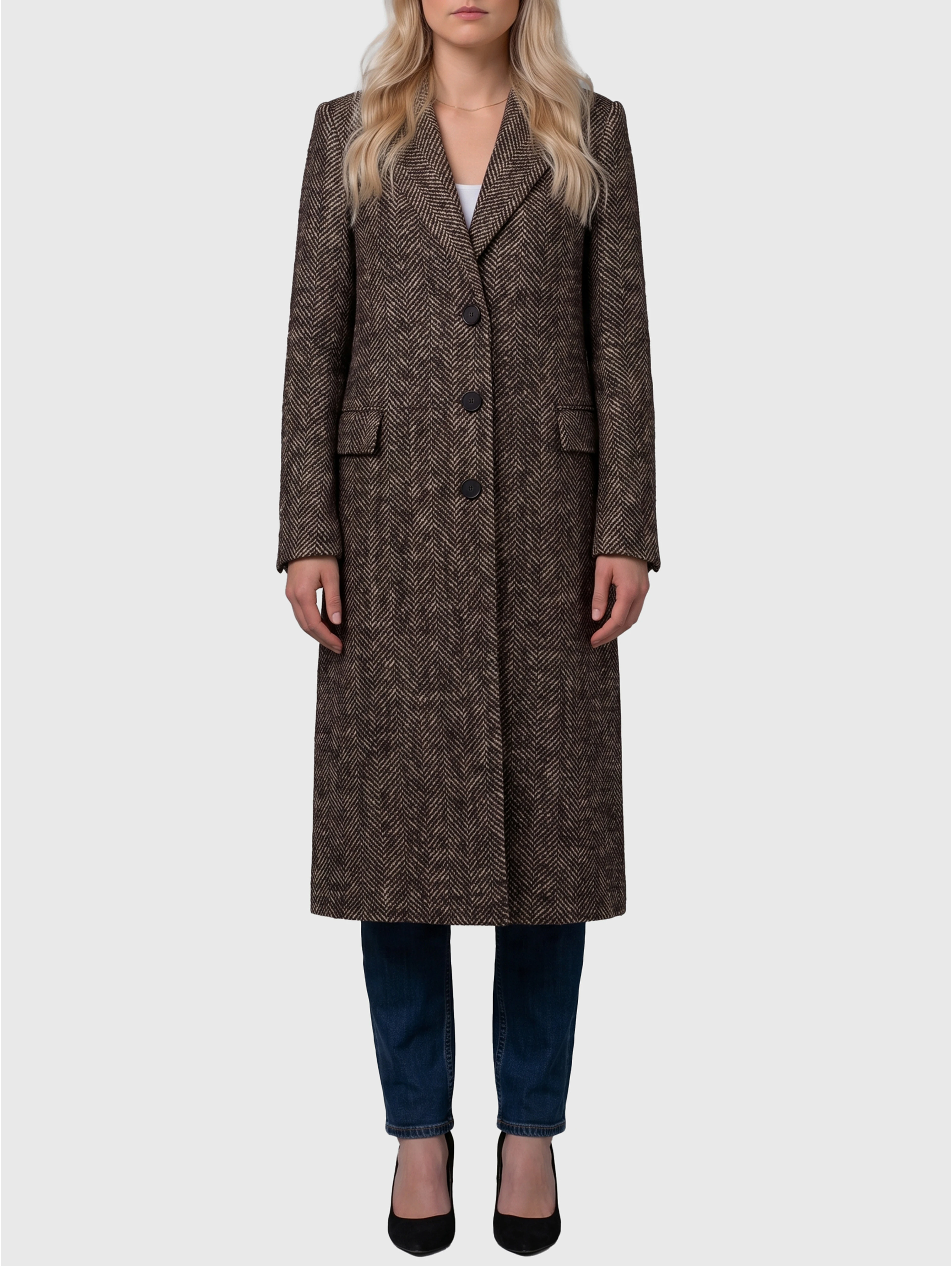 Amanda single-breasted coat