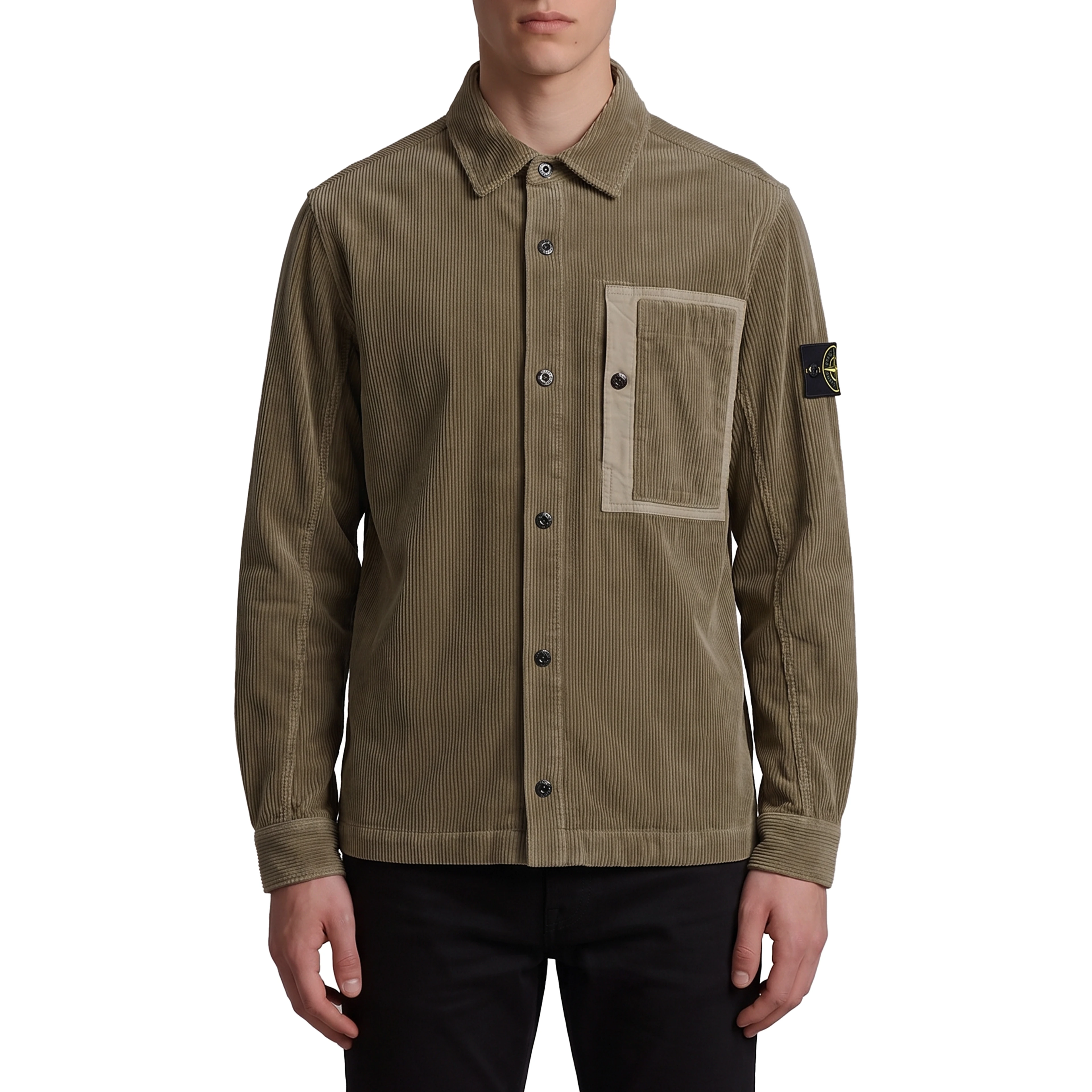 Overshirt in cotton corduroy