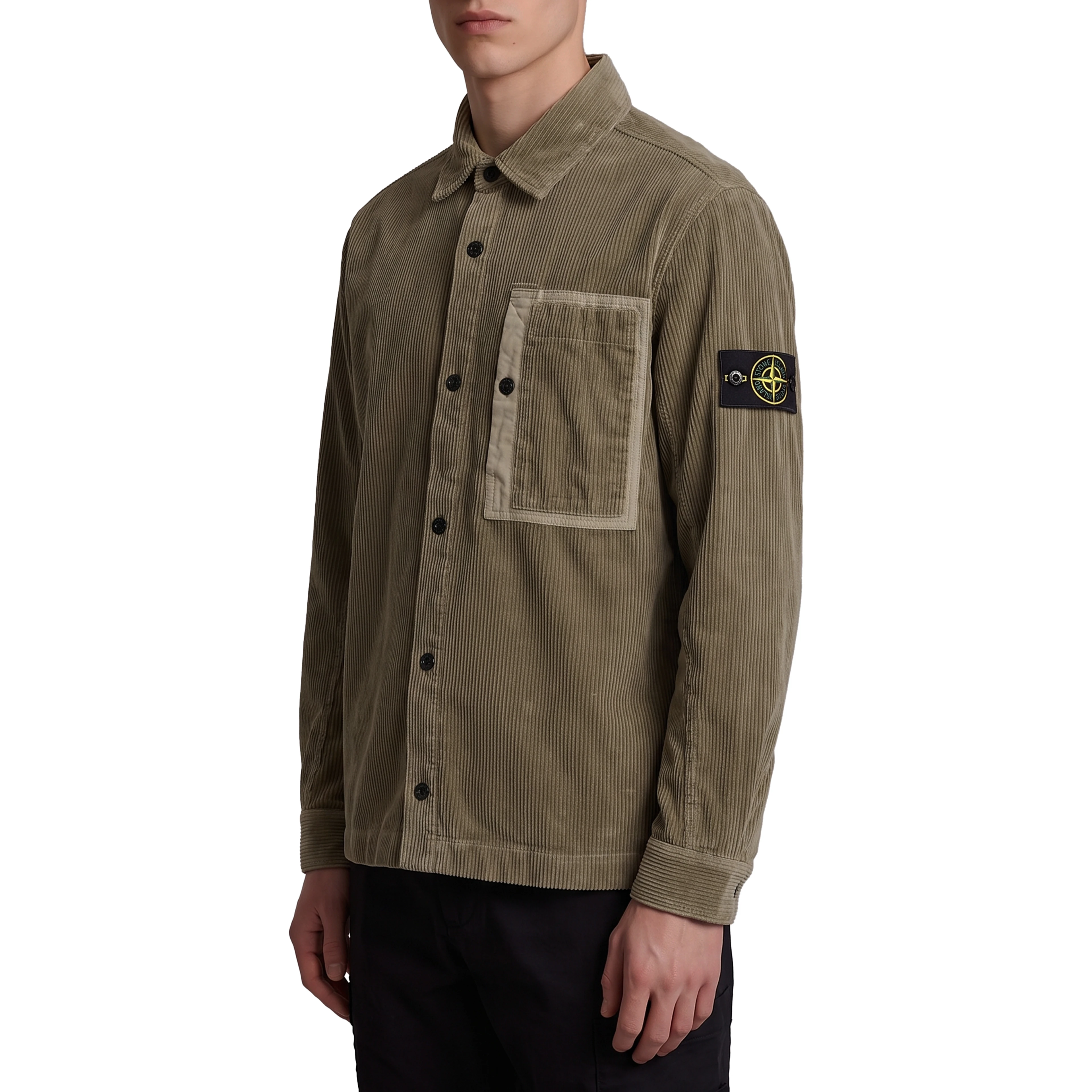 Overshirt in cotton corduroy