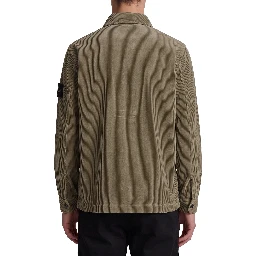 Overshirt in cotton corduroy
