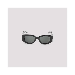 Casablanca Metal Oval Wave Acetate Sunglasses