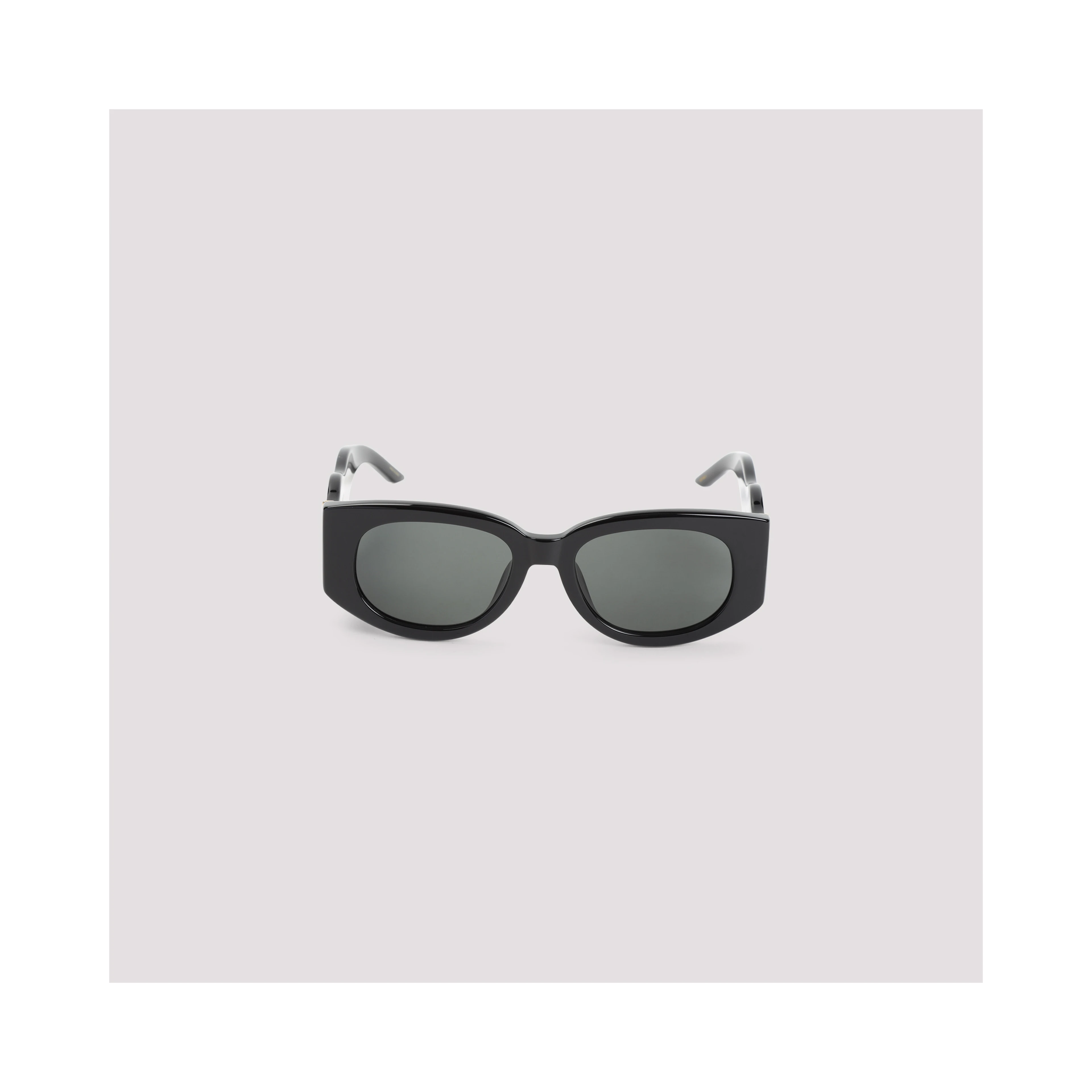 Casablanca Metal Oval Wave Acetate Sunglasses