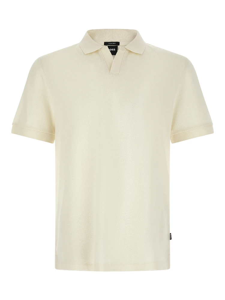 White Cotton Polo Shirt