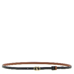 Multicolor Calfskin Thin Belt