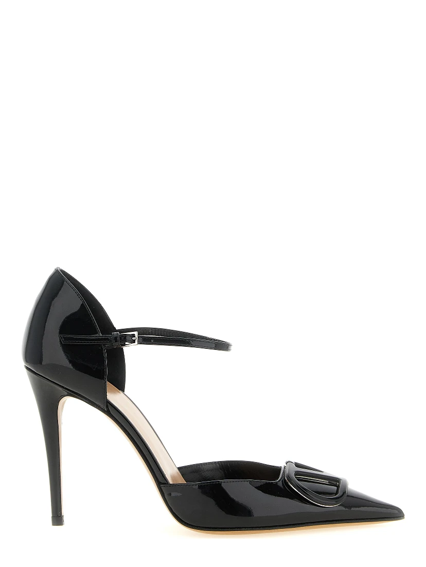 Black Calfskin High Heel Pumps
