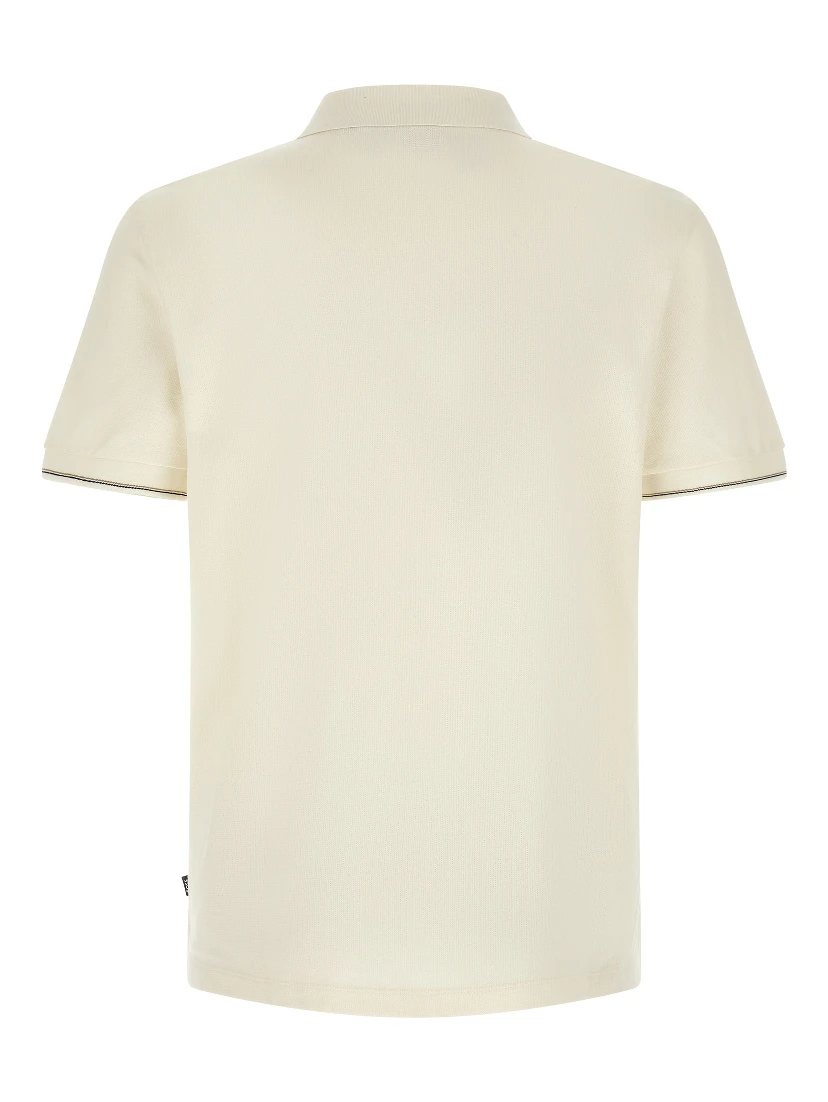 Beige Cotton Polo Shirt