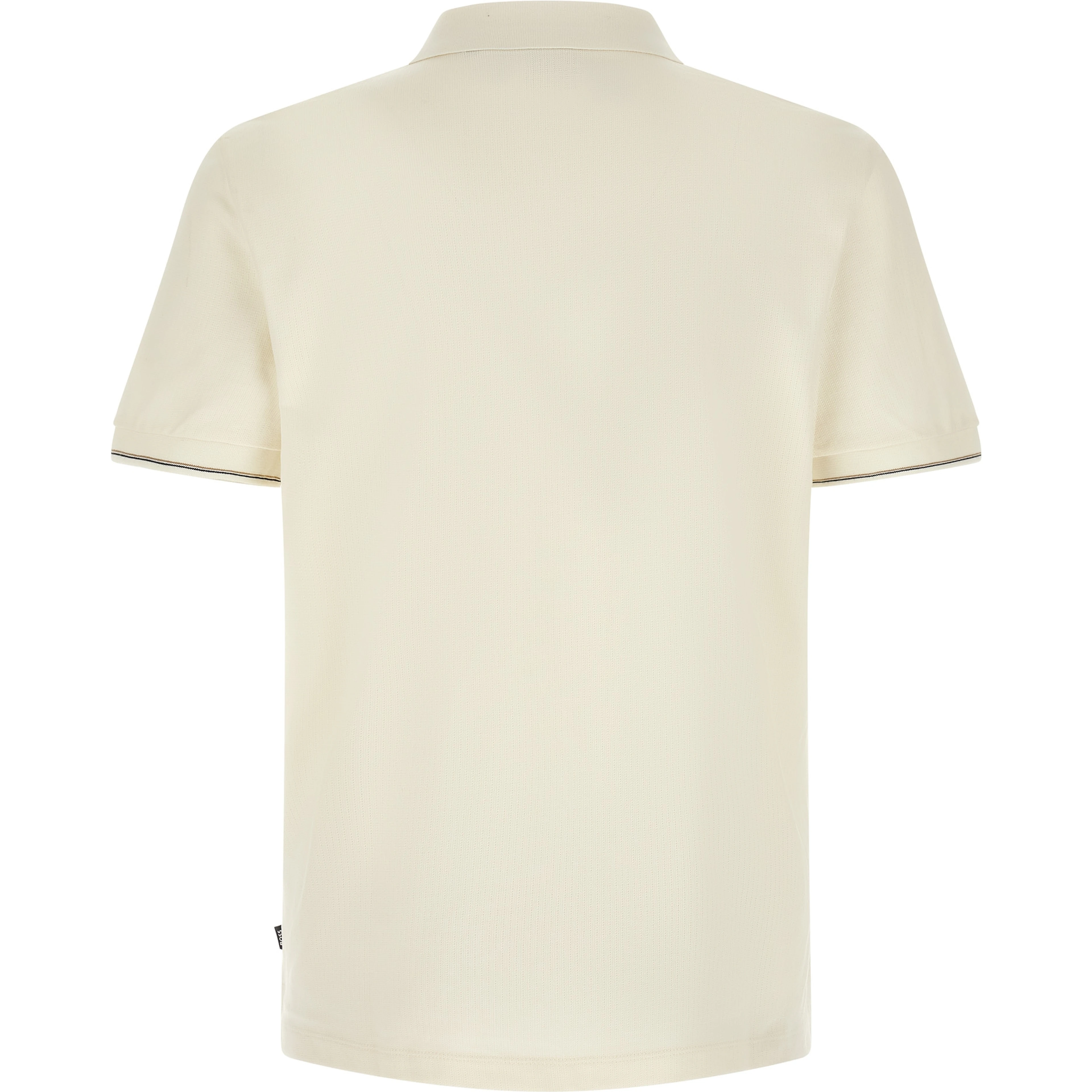 Beige Cotton Polo Shirt
