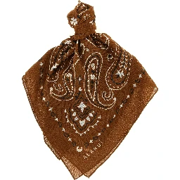 Brown Cotton Foulard