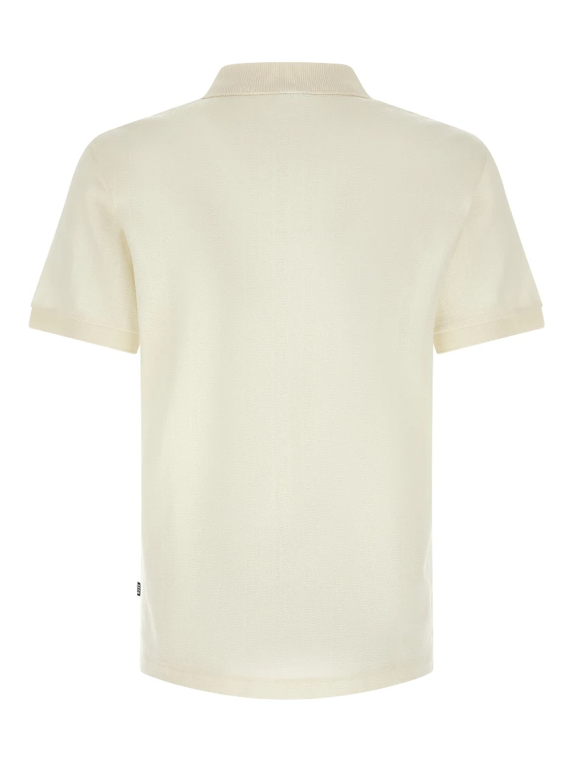 White Cotton Polo Shirt