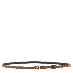 Multicolor Calfskin Thin Belt