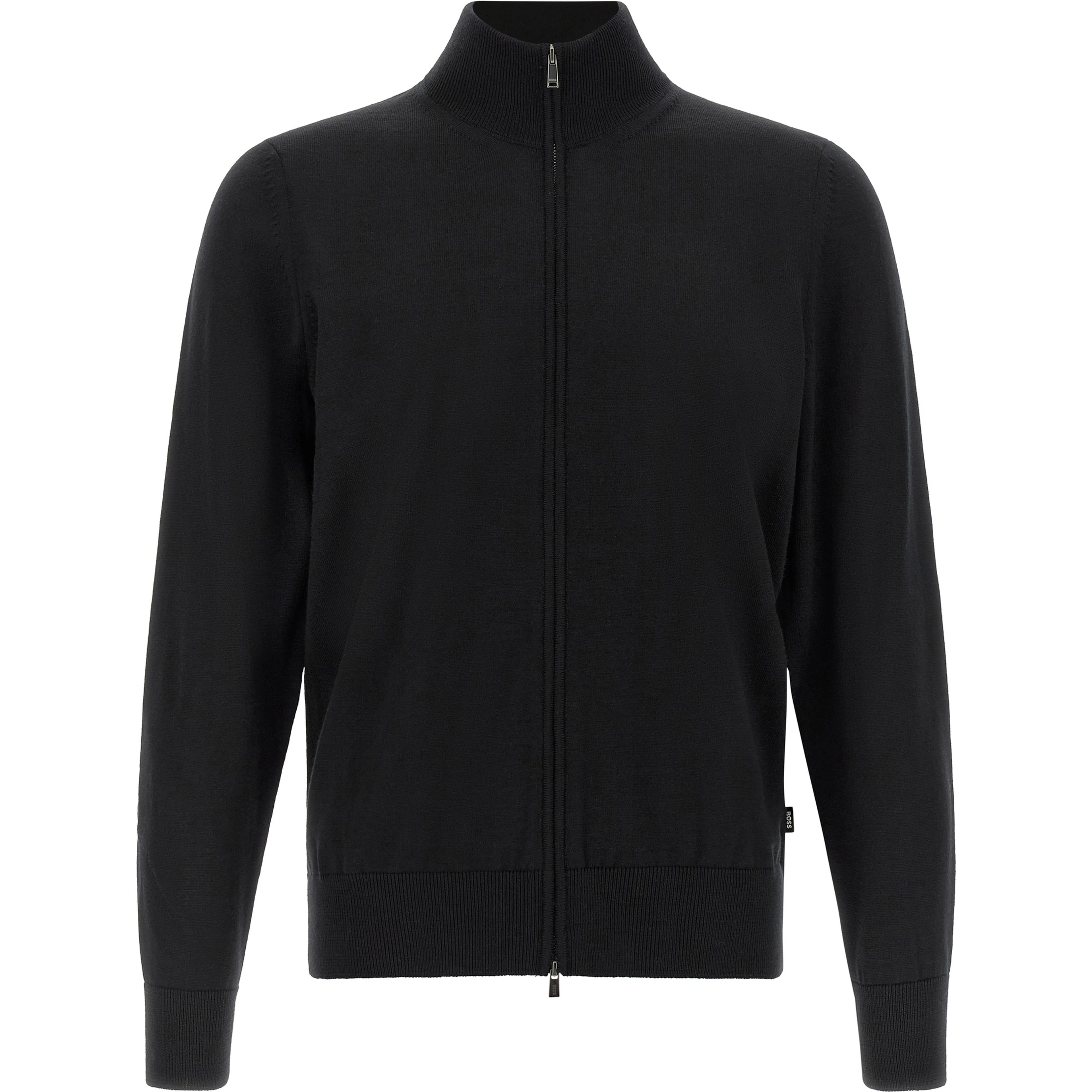 Black Virgin Wool Cardigan