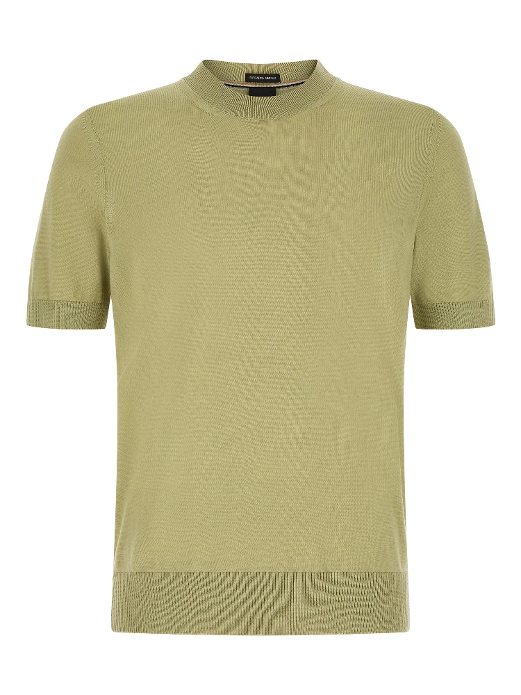 Bicolor Virgin Wool T-Shirt