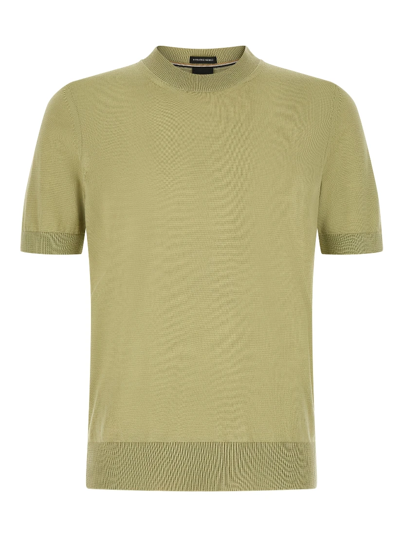Bicolor Virgin Wool T-Shirt