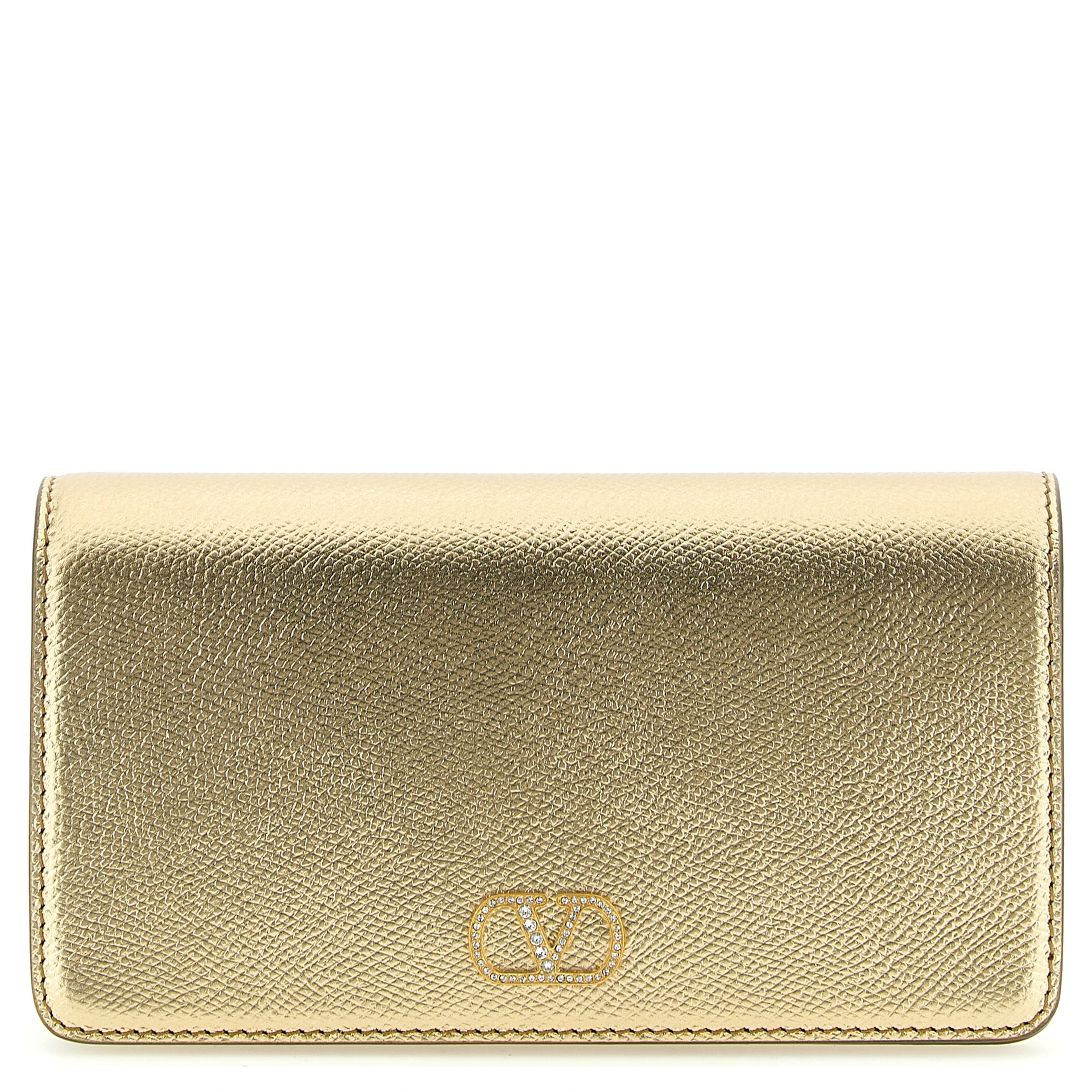 Gold Calfskin Crossbody Bag