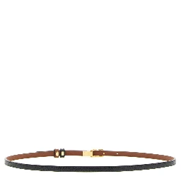 Multicolor Calfskin Thin Belt