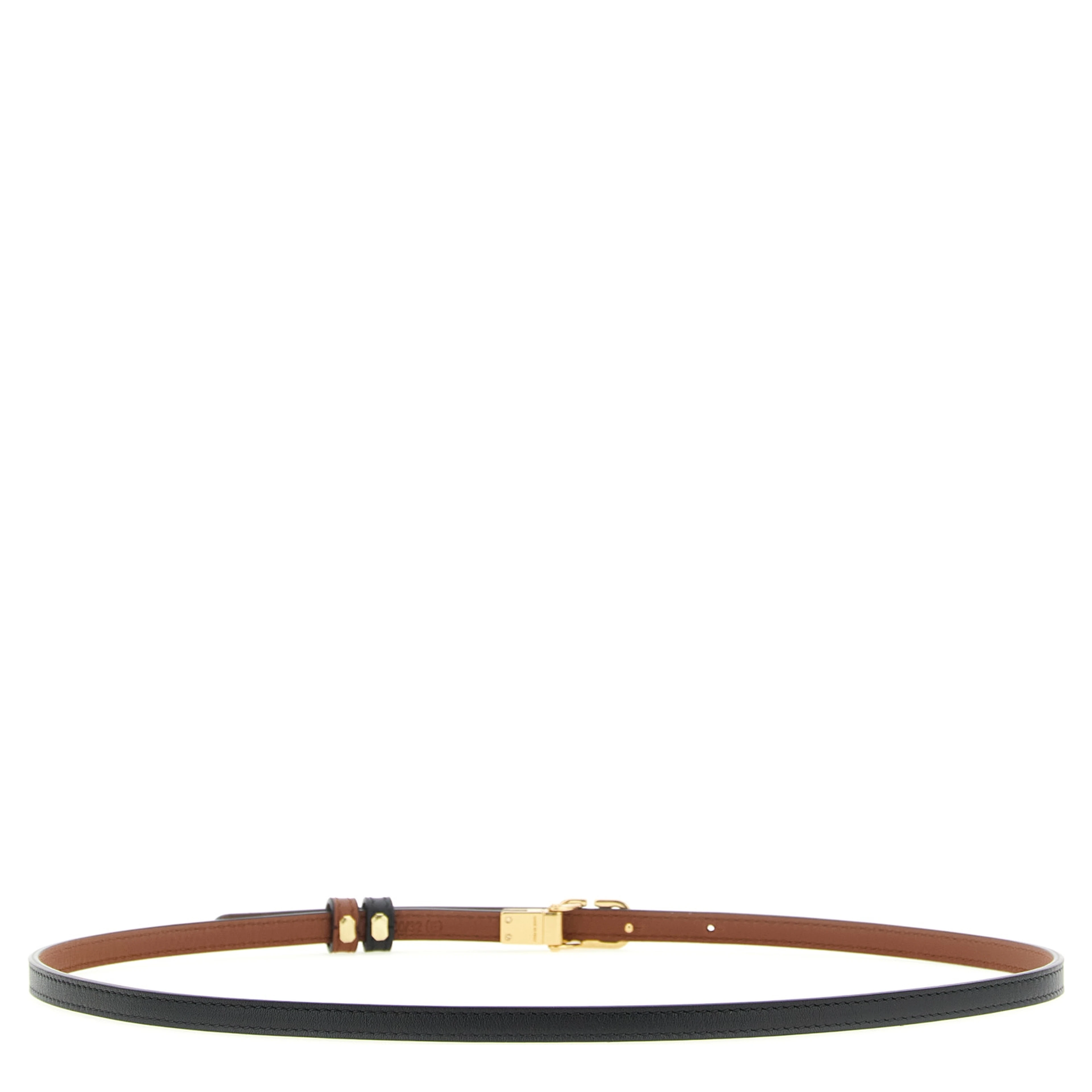Multicolor Calfskin Thin Belt