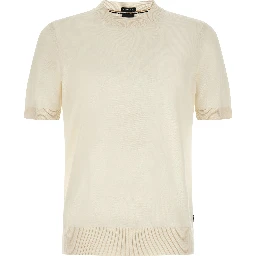 White Virgin Wool T-Shirt
