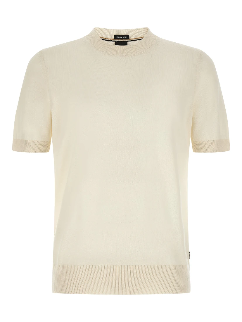 White Virgin Wool T-Shirt