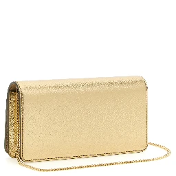 Gold Calfskin Crossbody Bag