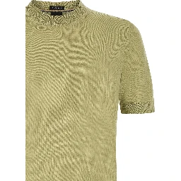 Bicolor Virgin Wool T-Shirt
