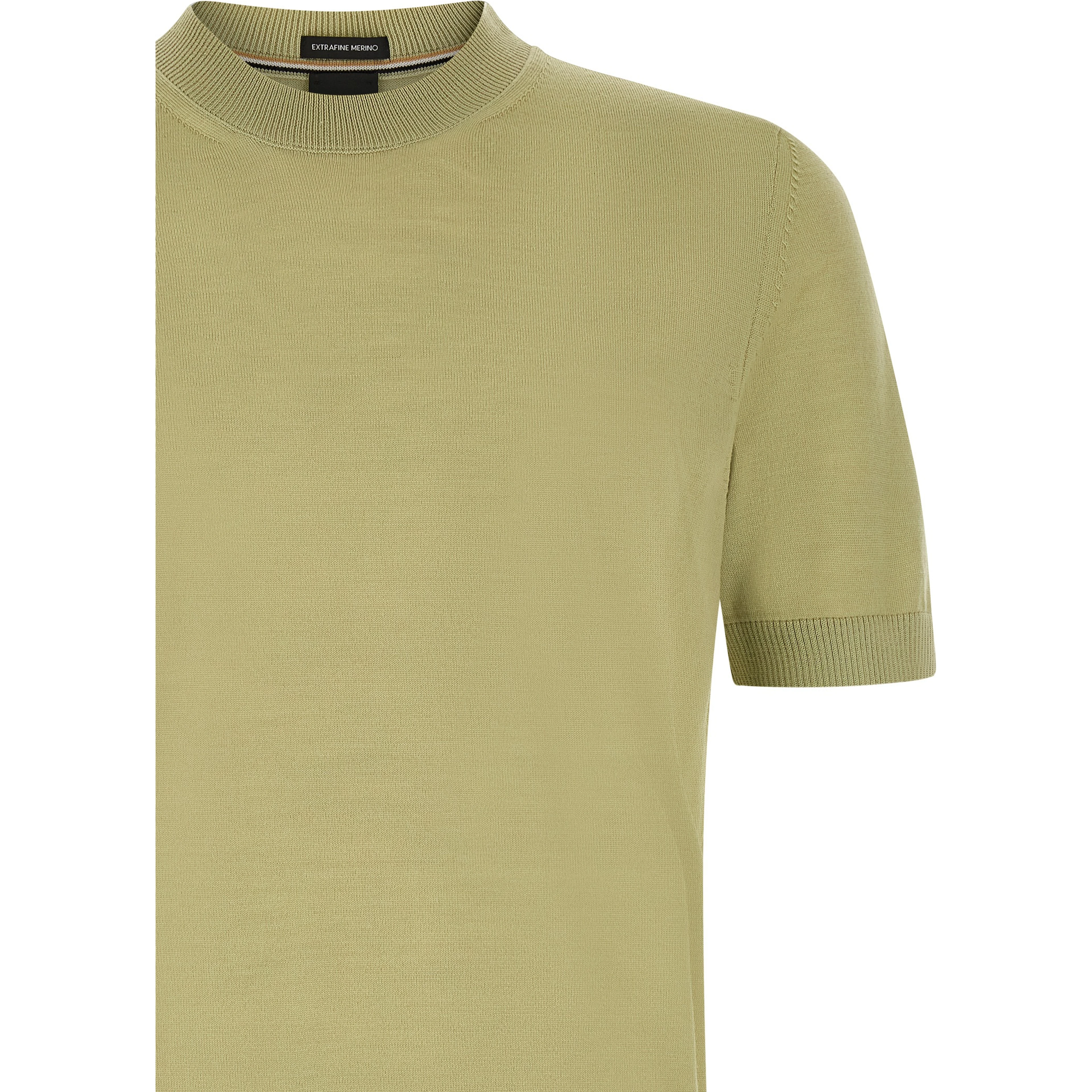 Bicolor Virgin Wool T-Shirt