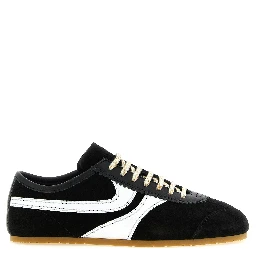 Bicolor Calfskin Athletic Sneakers