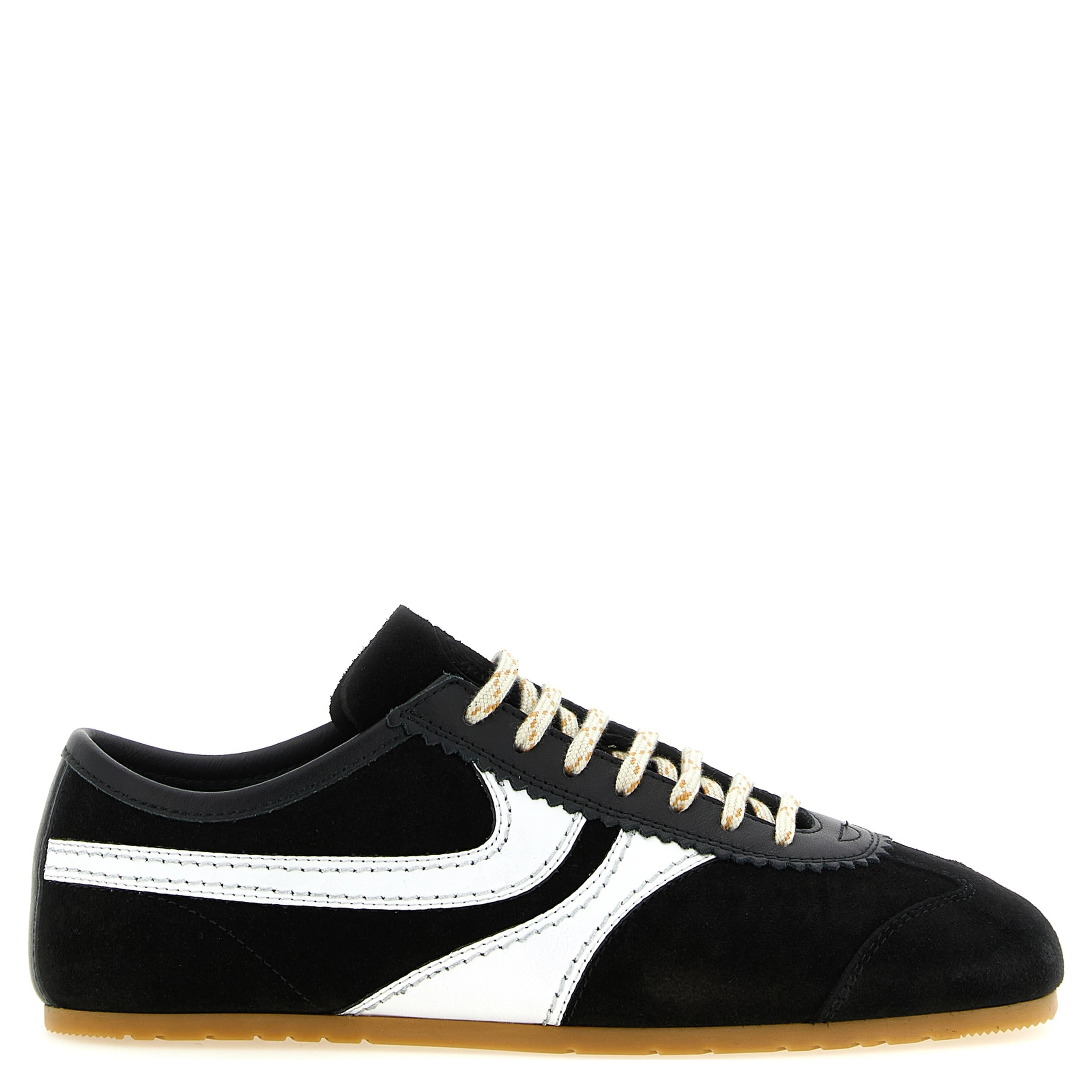 Bicolor Calfskin Athletic Sneakers