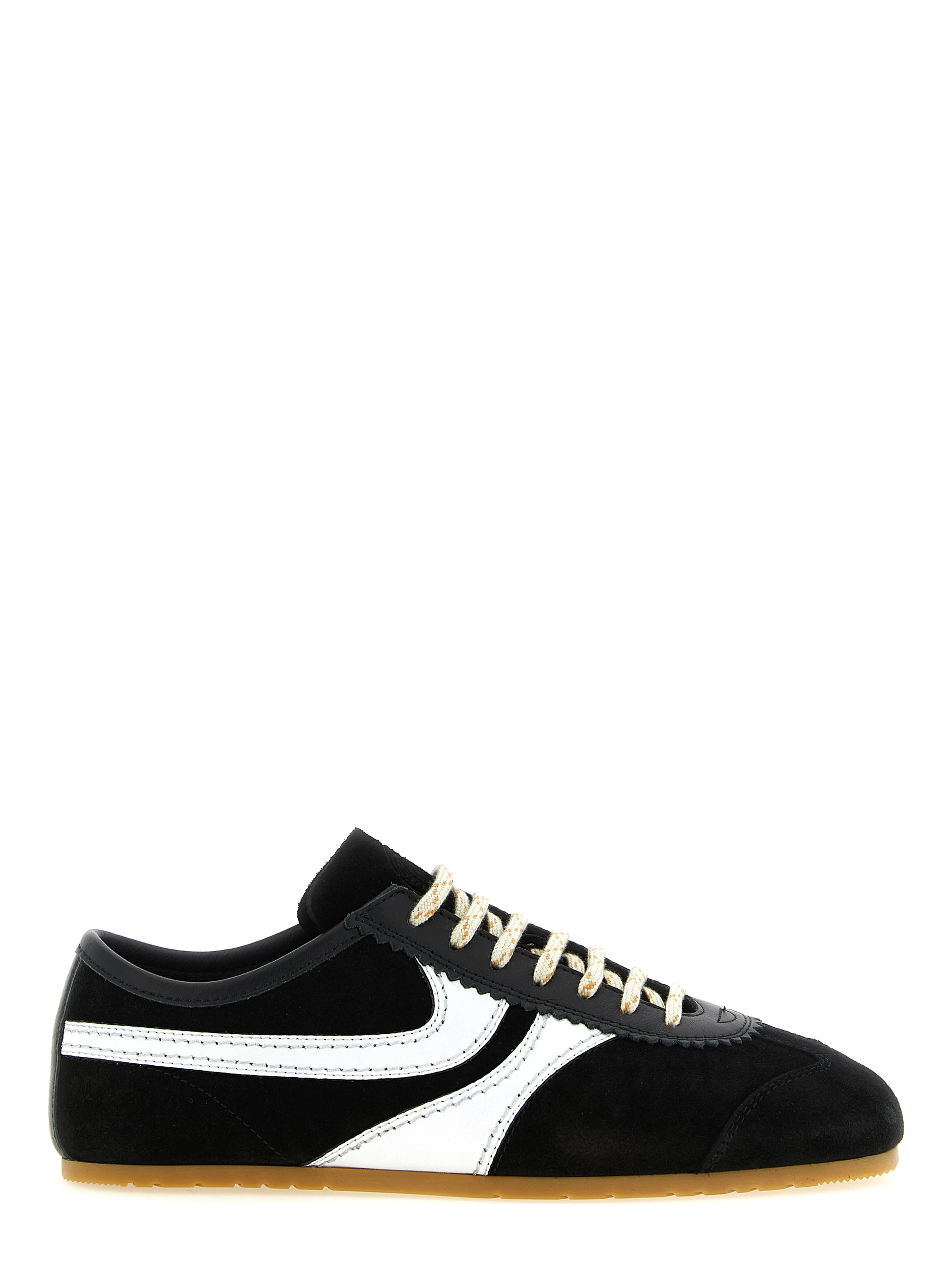 Bicolor Calfskin Athletic Sneakers