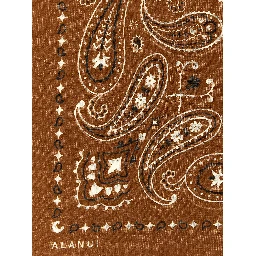Brown Cotton Foulard