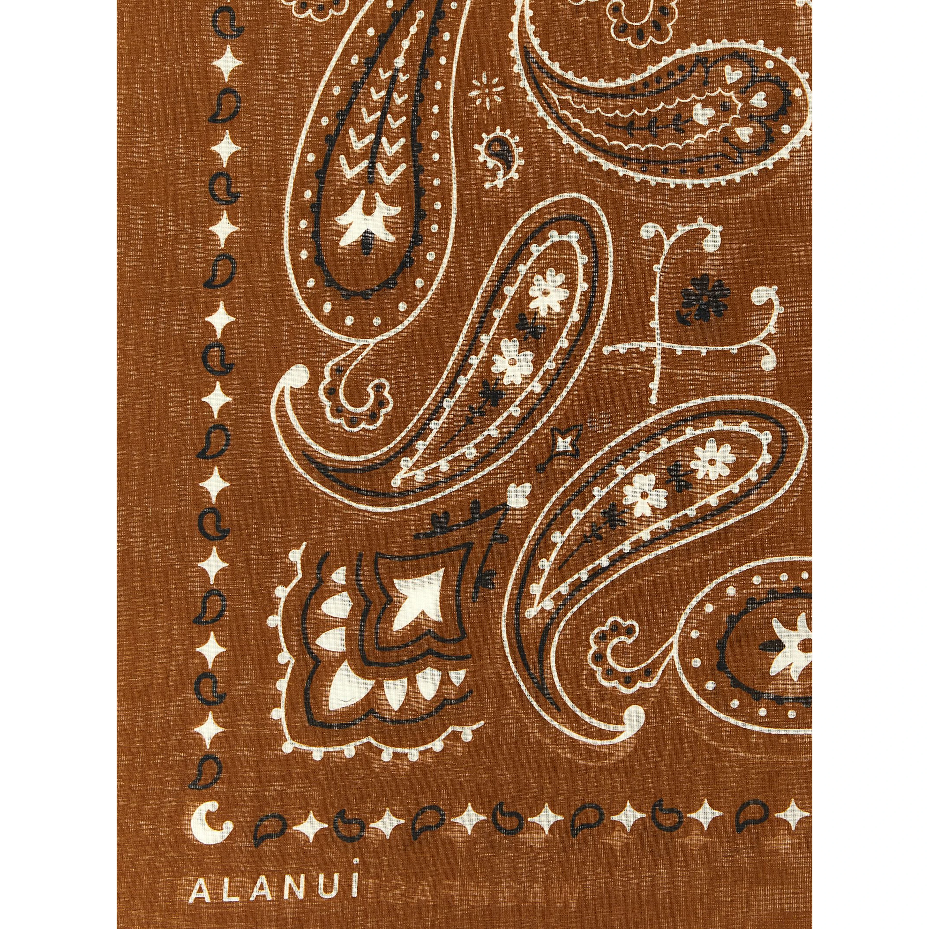 Brown Cotton Foulard